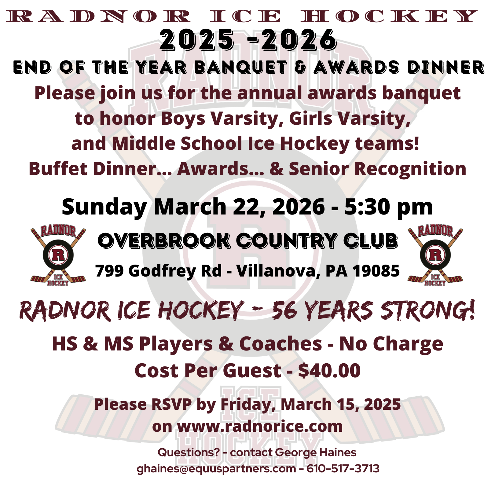 RIHC 2026 End of the Year Banquet &amp; Awards Dinner